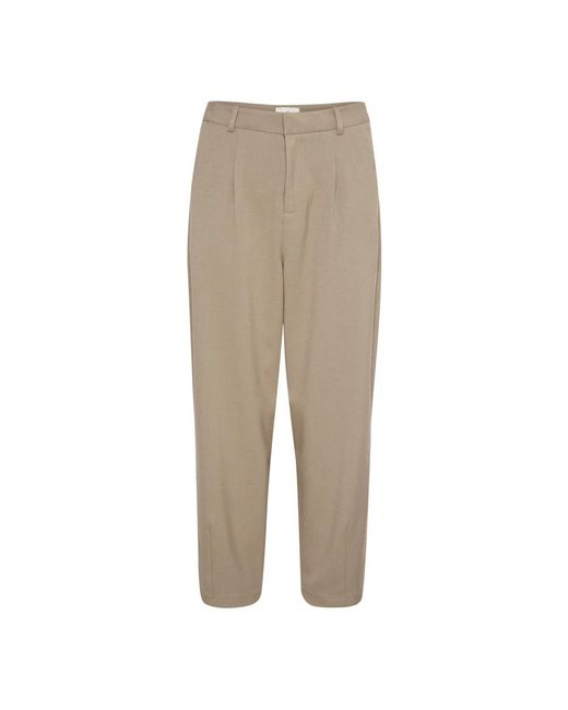 Kaffe Natural Straight Trousers