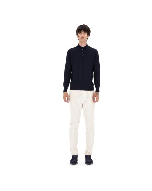 Drumohr Blue Round-Neck Knitwear for men