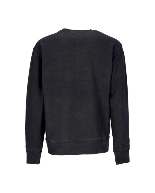 Huf Hoodies & Sweatvesten ,Blauw ,Katoen Galaxies Faded Crewneck Sweatshirt Gun Metal in het Blue voor heren