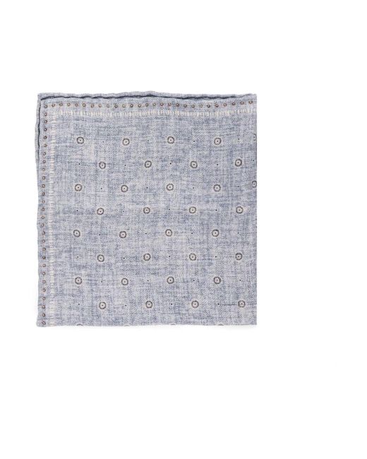Brunello Cucinelli Gray Silky Scarves for men