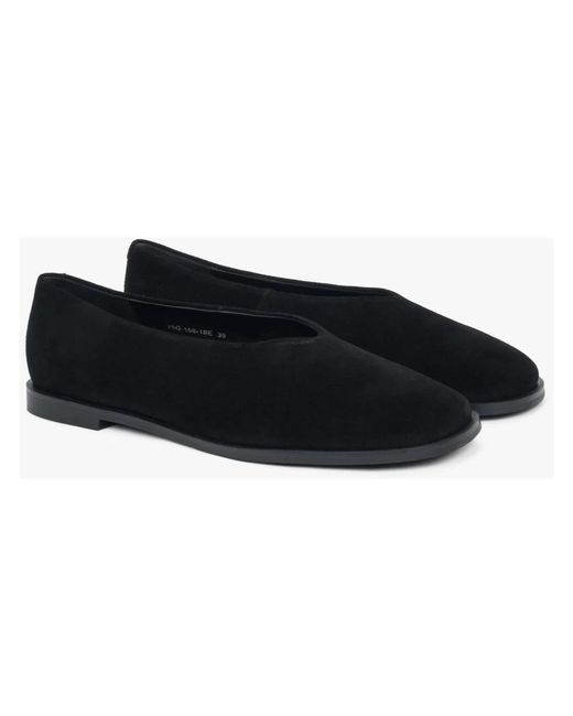 ESTRO Black Ballerina Shoes