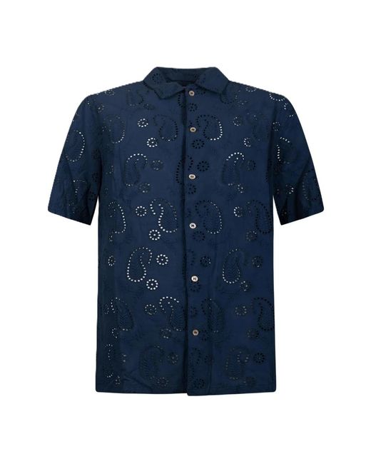 Mc2 Saint Barth Blue Short Sleeve Shirts for men