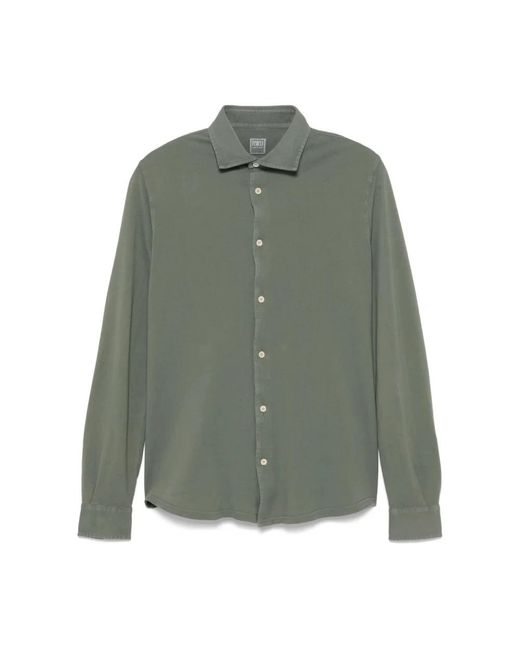Fedeli Green Casual Shirts for men