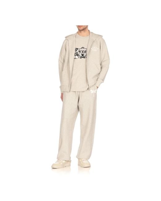 Straight Trousers di KENZO in Gray da Uomo