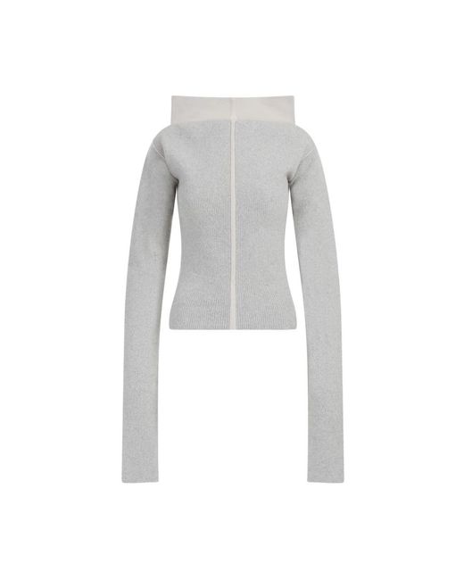 Suéter de cuello alto lujoso Rick Owens de color Gray