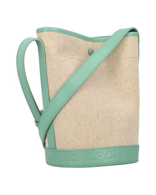 A.P.C. Green Bucket Bags