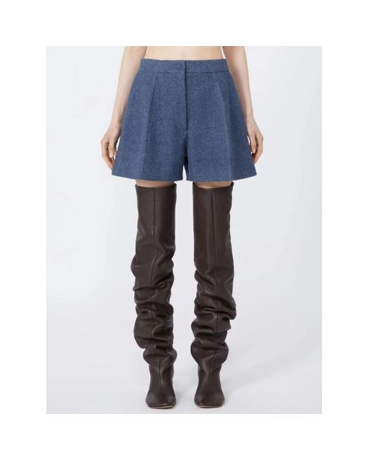 Sportmax Blue Short Shorts