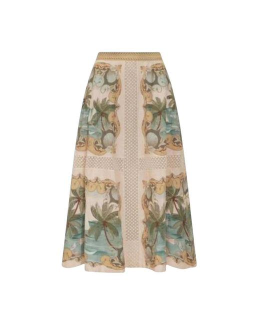 Farm Rio Natural Midi Skirts