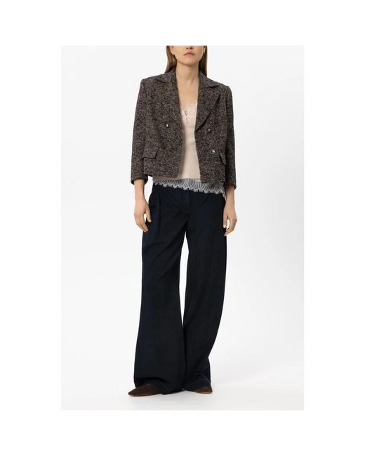 Luisa Cerano Black Tweed Jackets