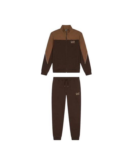 EA7 Colour Block Trainingsset in het Black voor heren