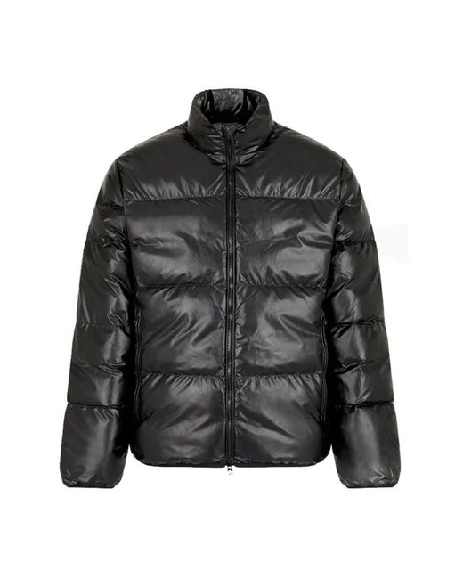 EA7 Black Winter Jackets for men