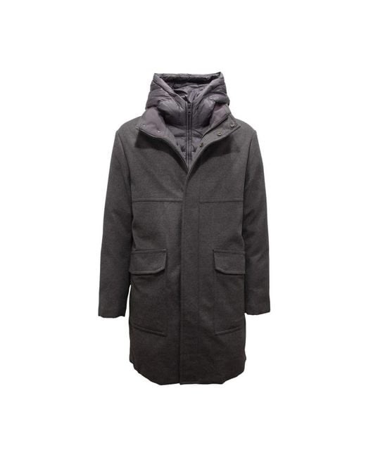 DUNO Black Down Jackets for men