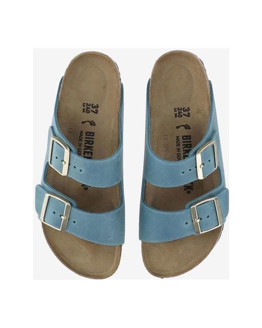 Birkenstock Blue Sliders