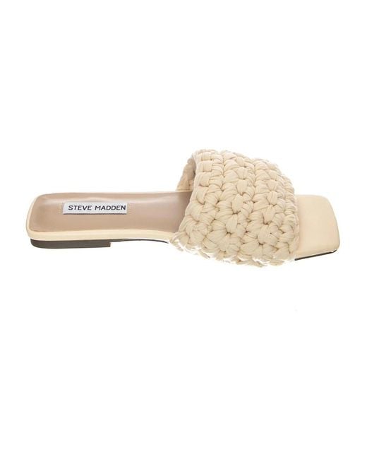 Steve Madden Natural Sliders