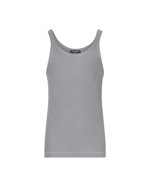 Sleeveless Tops Dolce & Gabbana de hombre de color Gray