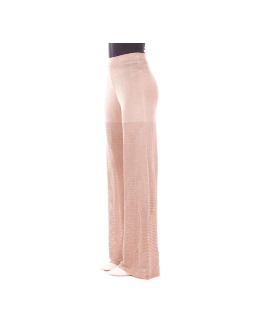 Blugirl Blumarine Pink Wide Trousers