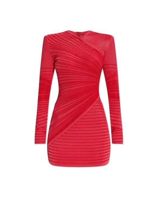 Party Dresses di Balmain in Red