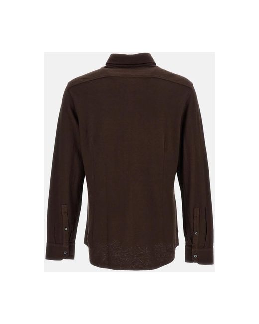 Drumohr Brown Casual Shirts for men