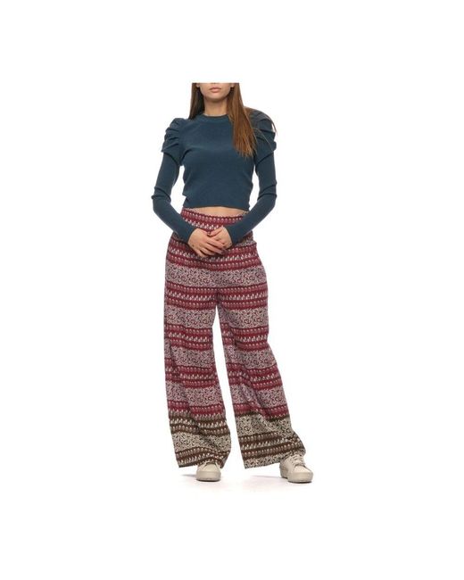 WEILI ZHENG Blue Round-Neck Knitwear