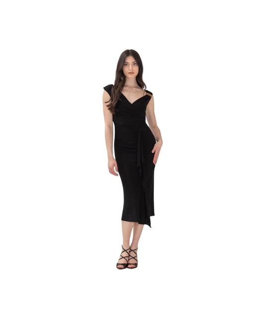 Max Mara Black Wrap Dresses
