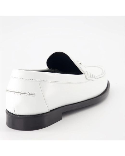 Versace White Medusa '95 slip-on loafers,medusa loafers,schwarze goldene abrasive lederschuhe