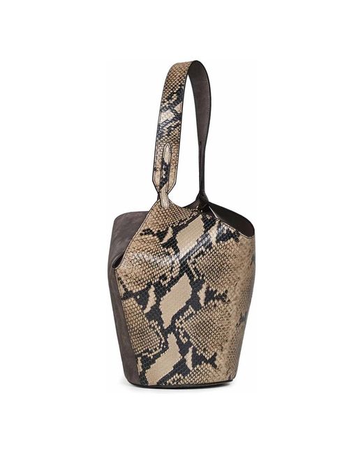 Khaite Metallic Shoulder Bags