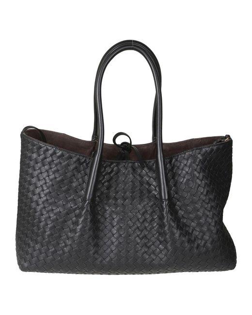 Bottega Veneta Black Shopping Bags