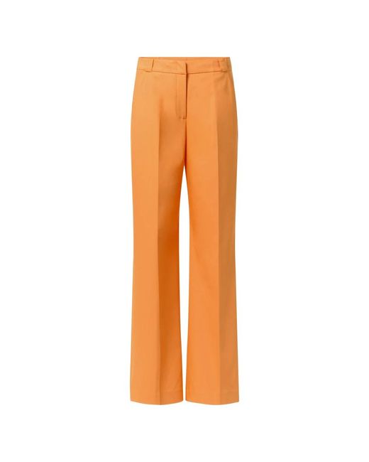 Pantalones pierna ancha Comma, de color Orange