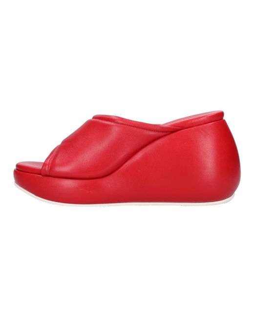 Casadei Red Wedges