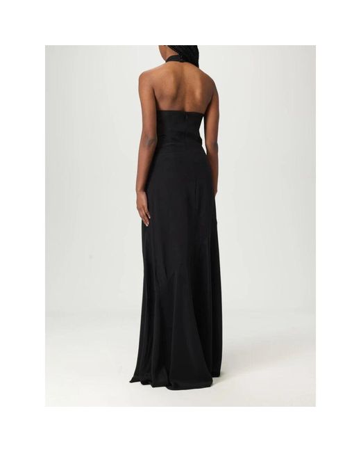 Karl Lagerfeld Black Elegantes Knielanges Kleid Mit Gürteldetail