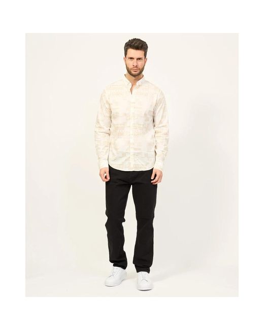 Armani Exchange Natural Casual Shirts for men