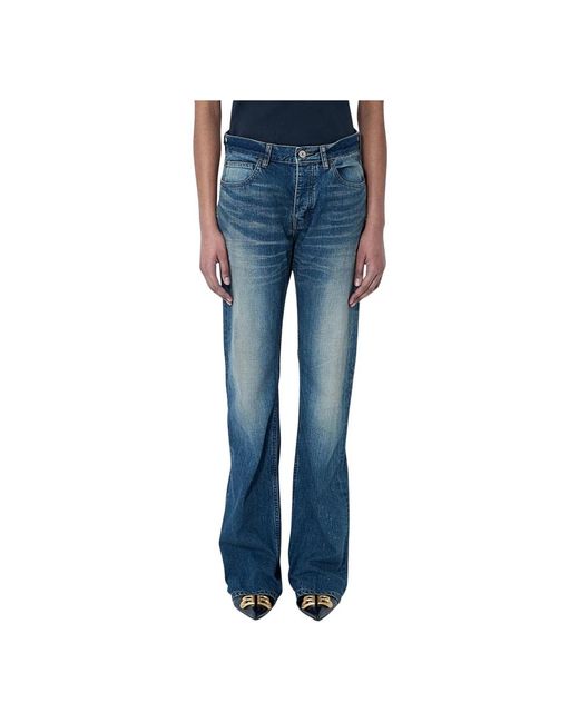Balenciaga Boot-Cut Jeans in het Blue