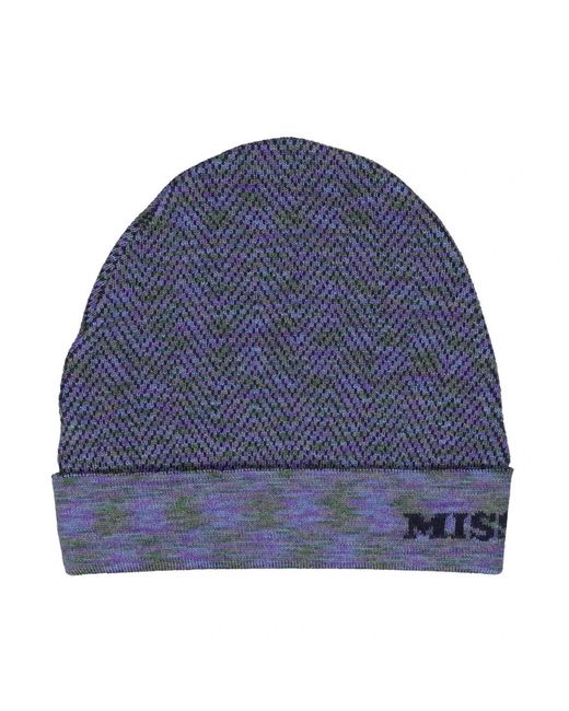 Missoni Blue Beanies for men