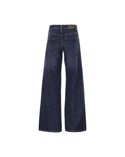 Brunello Cucinelli Blue Wide Jeans