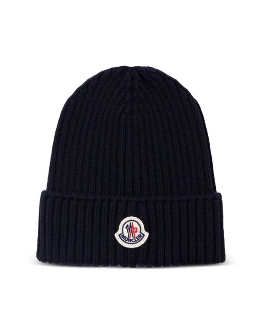Moncler Beanies in het Blue voor heren