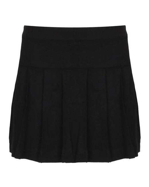 Palm Angels Black Short Skirts
