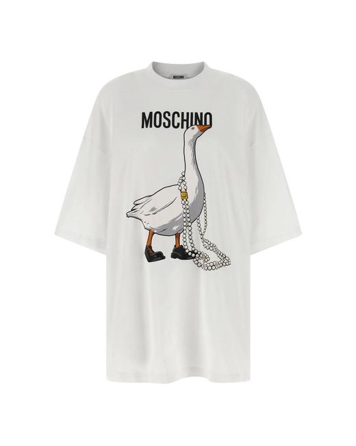 Moschino White Short Dresses