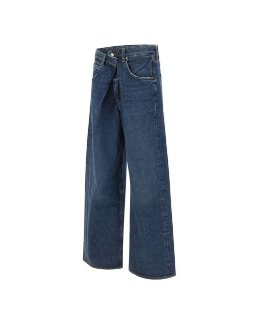 Agolde Blue Wide Jeans