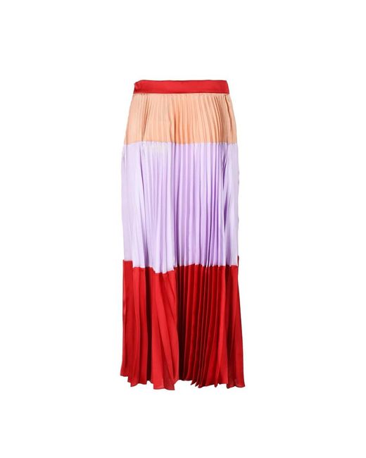Twinset Red Maxi Skirts