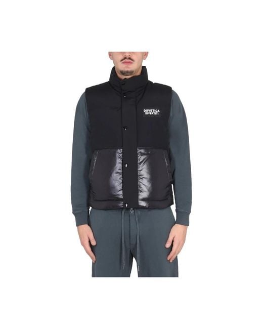 Duvetica Black Vests for men
