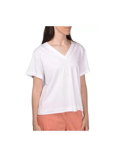 T-shirt in cotone di Gran Sasso in White