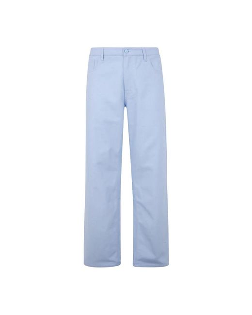 Raf Simons Blue Straight Trousers for men