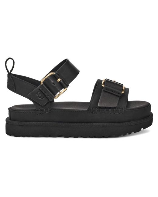 Ugg Black Flat Sandals