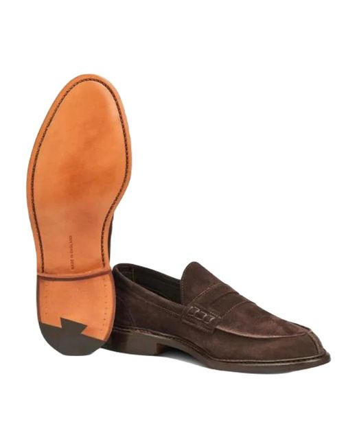 Tricker's Braune wildleder mokassin sandalen in Brown für Herren