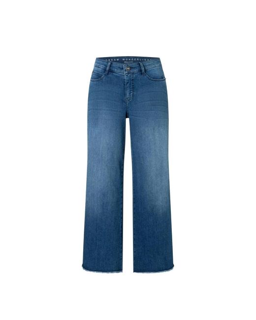 M·a·c Blue Wide Jeans