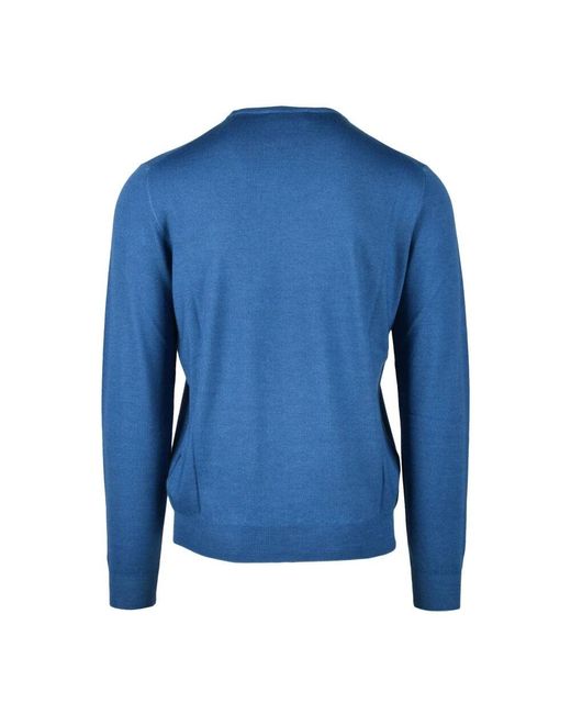 Maglione in lana merino di FILIPPO DE LAURENTIIS in Blue da Uomo