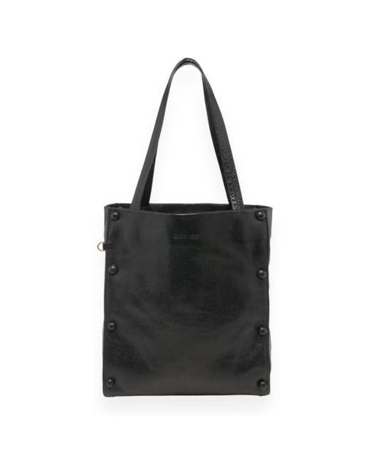 Claris Virot Black Shopping Bags