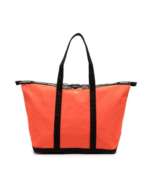 A.P.C. Red Tote Bags for men
