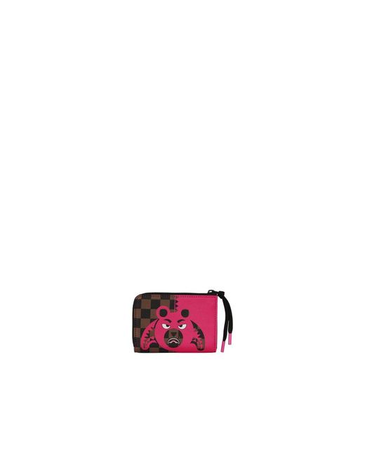 Sprayground Red Bear Shark Wallet