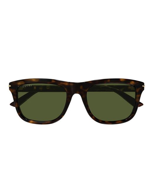 Gucci Green GG1444S Linea Lettering Sunglasses